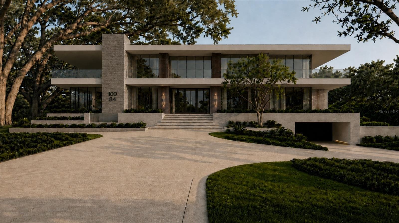 Front Exterior Architectural Rendering — 10084 Tavistock Rd, Orlando, Florida
