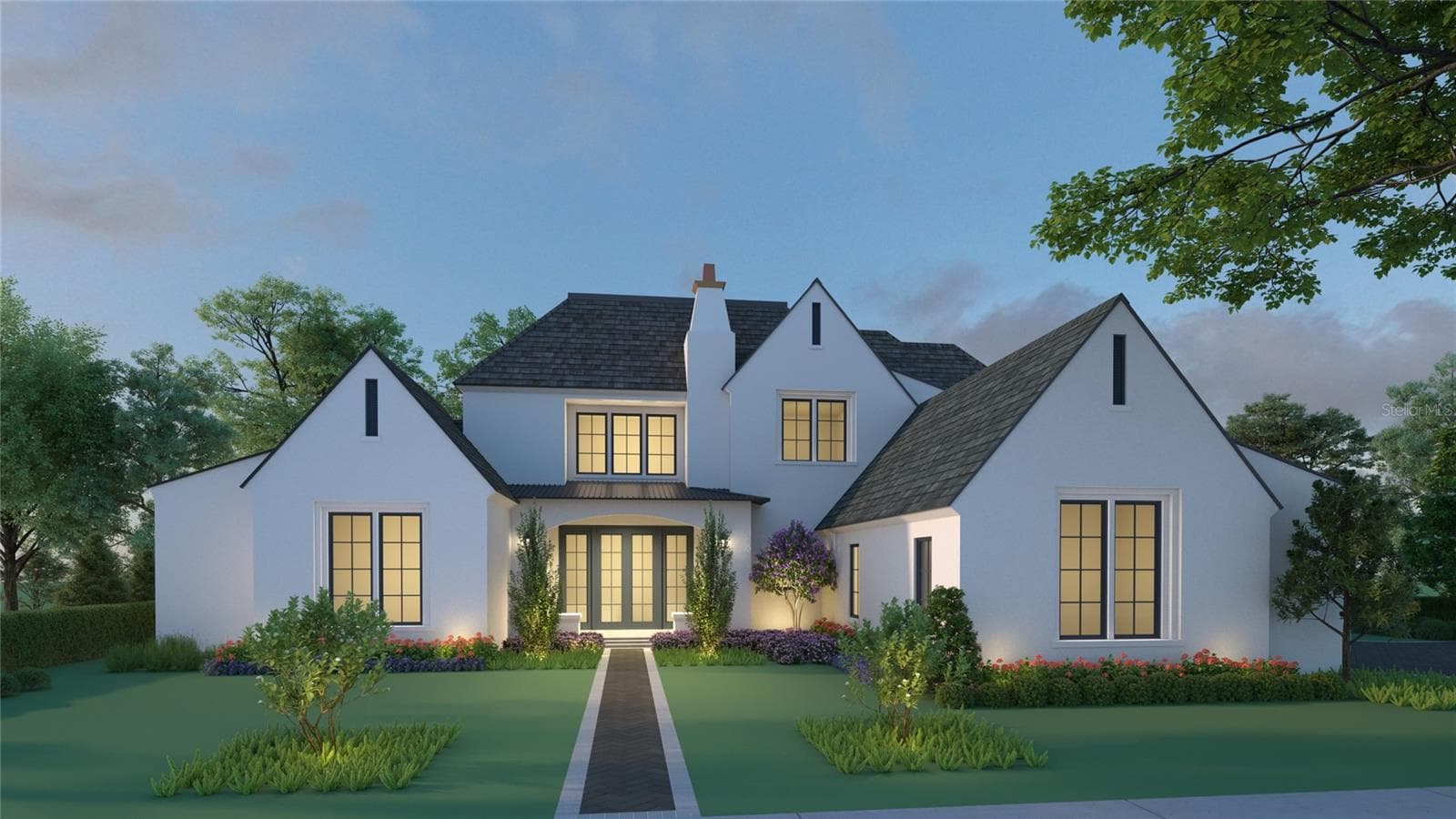 Front Exterior Rendering — 11091 Cromwell Road, Orlando, Florida